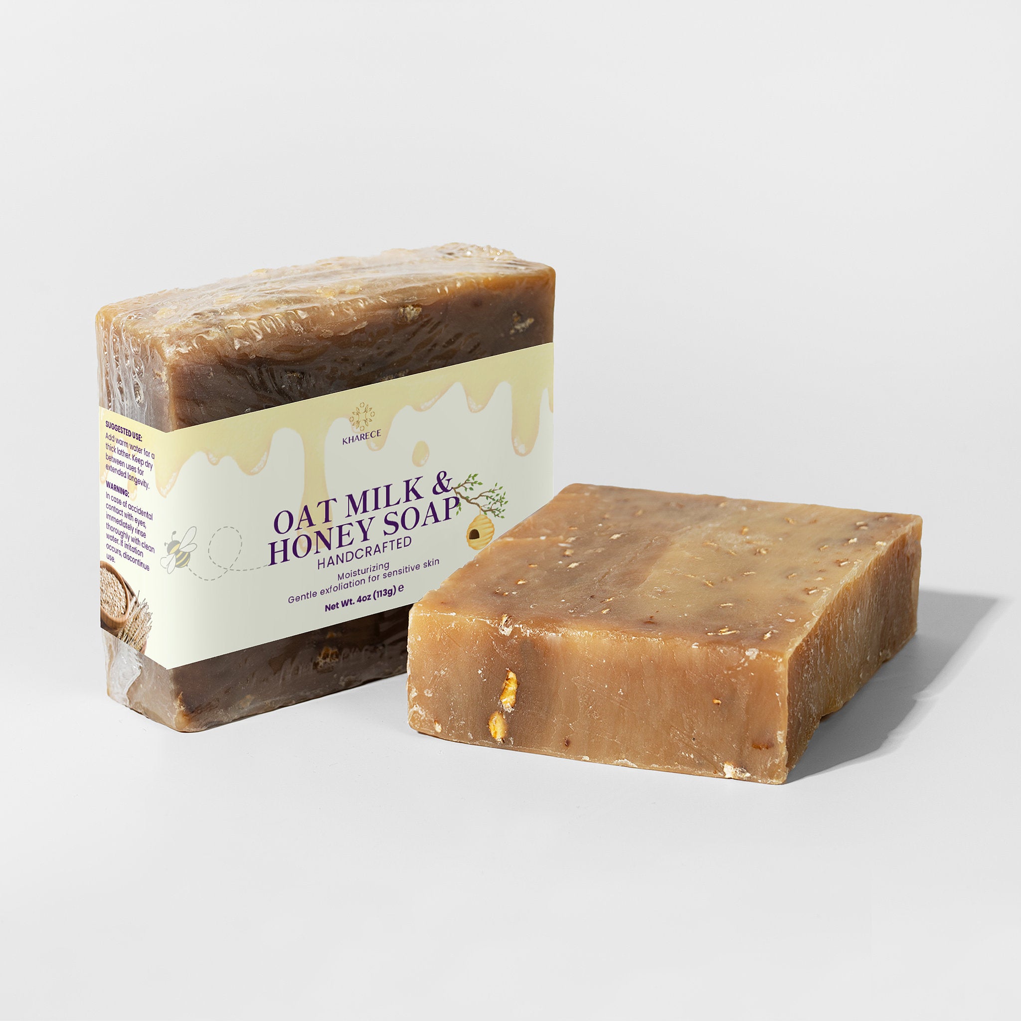 Oat Milk Honey Soap (Bundle of 3 units)